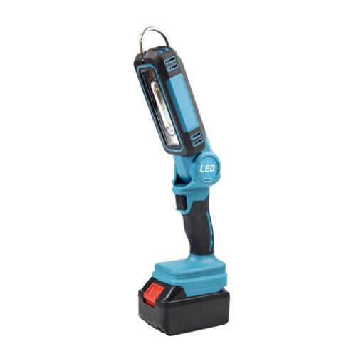 Affordable 20V Cordless Handheld Work Light Lithium Ion Battery Rechargeable 15W LED 500lm OEM/ODM